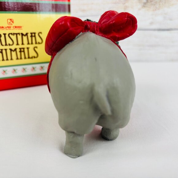 Silver Deer Tom Rubel Christmas Animals Hippo Figurine - Picture 5 of 9